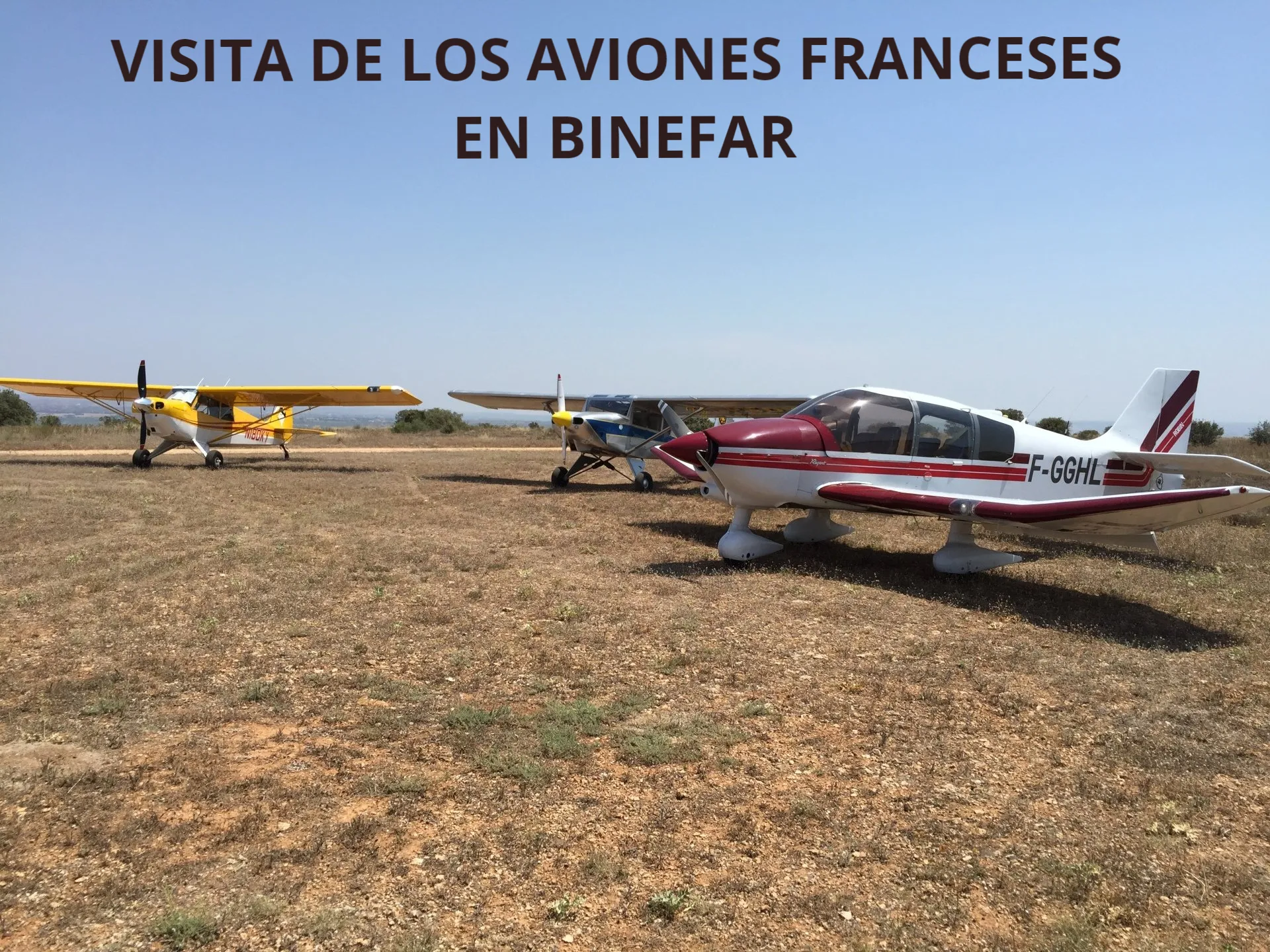 VISITA DE LOS AVIONES FRANCESES EN BINEFAR